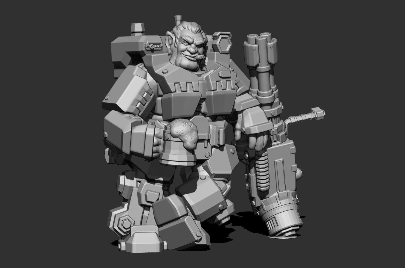Deep Rock Galactic Gunner class 3D print model_4
