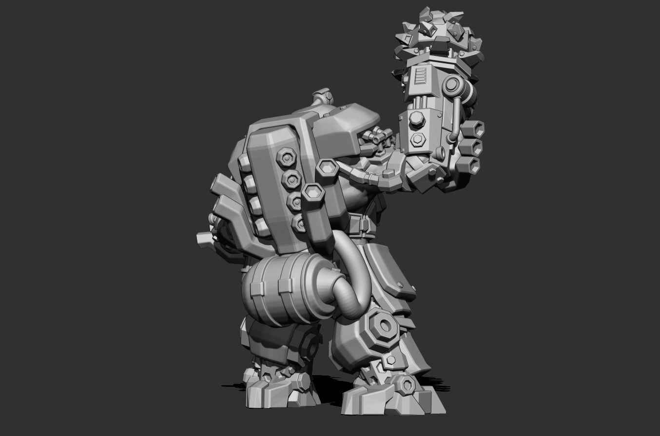 Deep Rock Galactic Driller class 3D print model_2