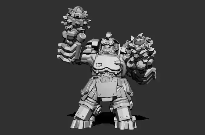 Deep Rock Galactic Driller class 3D print model