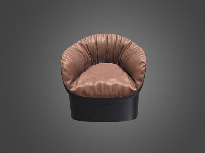 Sofa Chair Low-poly 3D model
