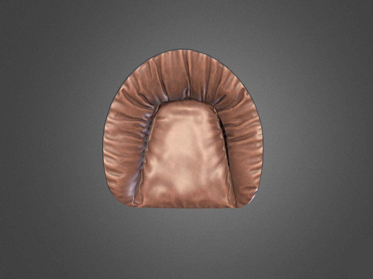 Sofa Chair Low-poly 3D model_3