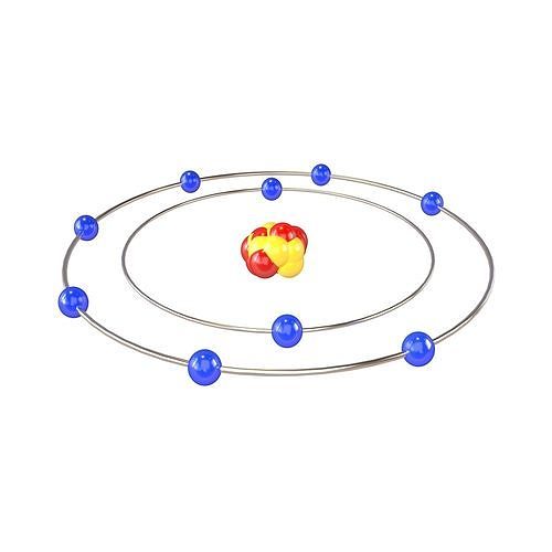 Fluorine Chemical Element v1 001 Low-poly 3D model
