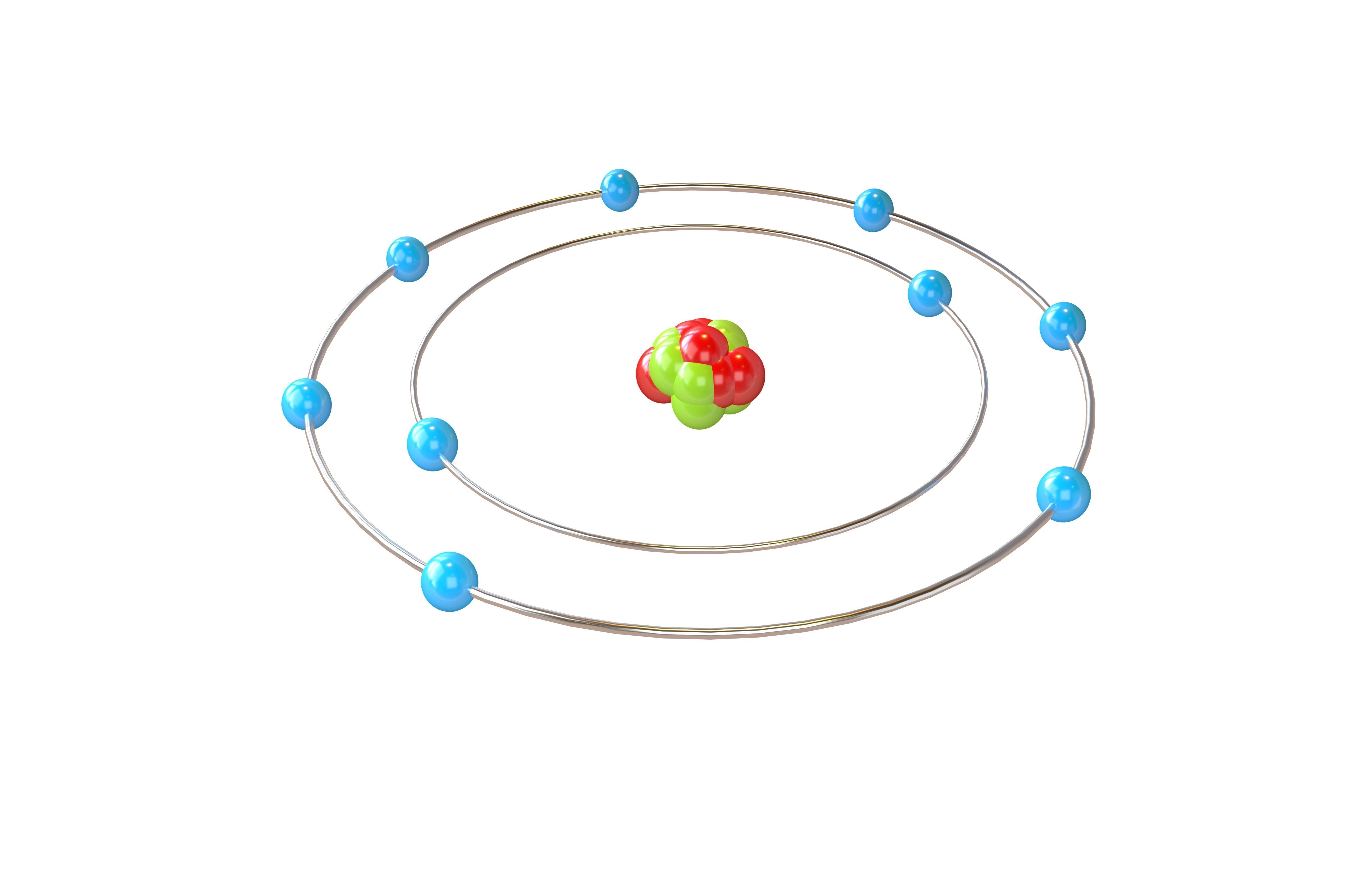 Fluorine Chemical Element v1 002 Low-poly 3D model_3