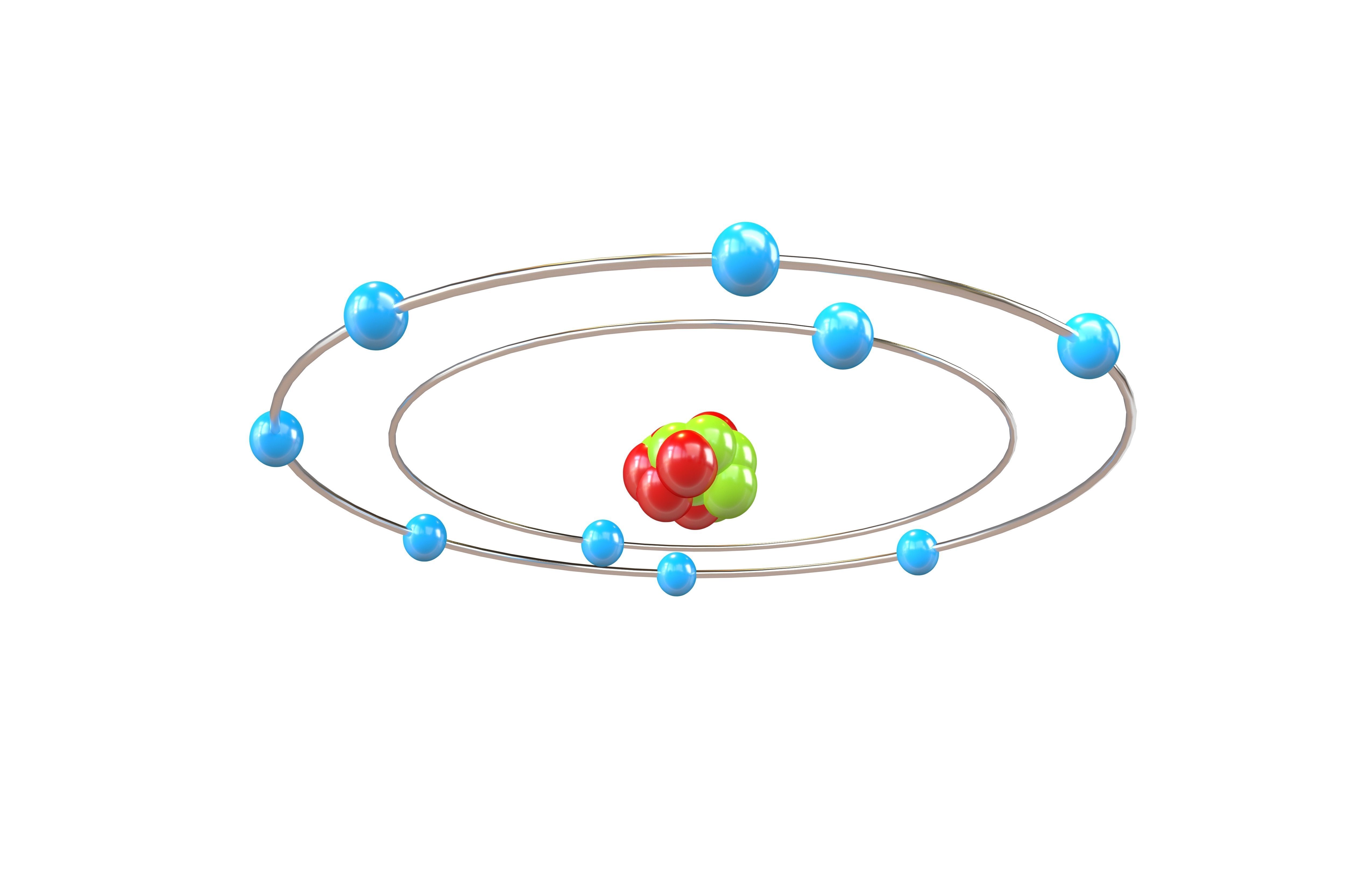 Fluorine Chemical Element v1 002 Low-poly 3D model_1