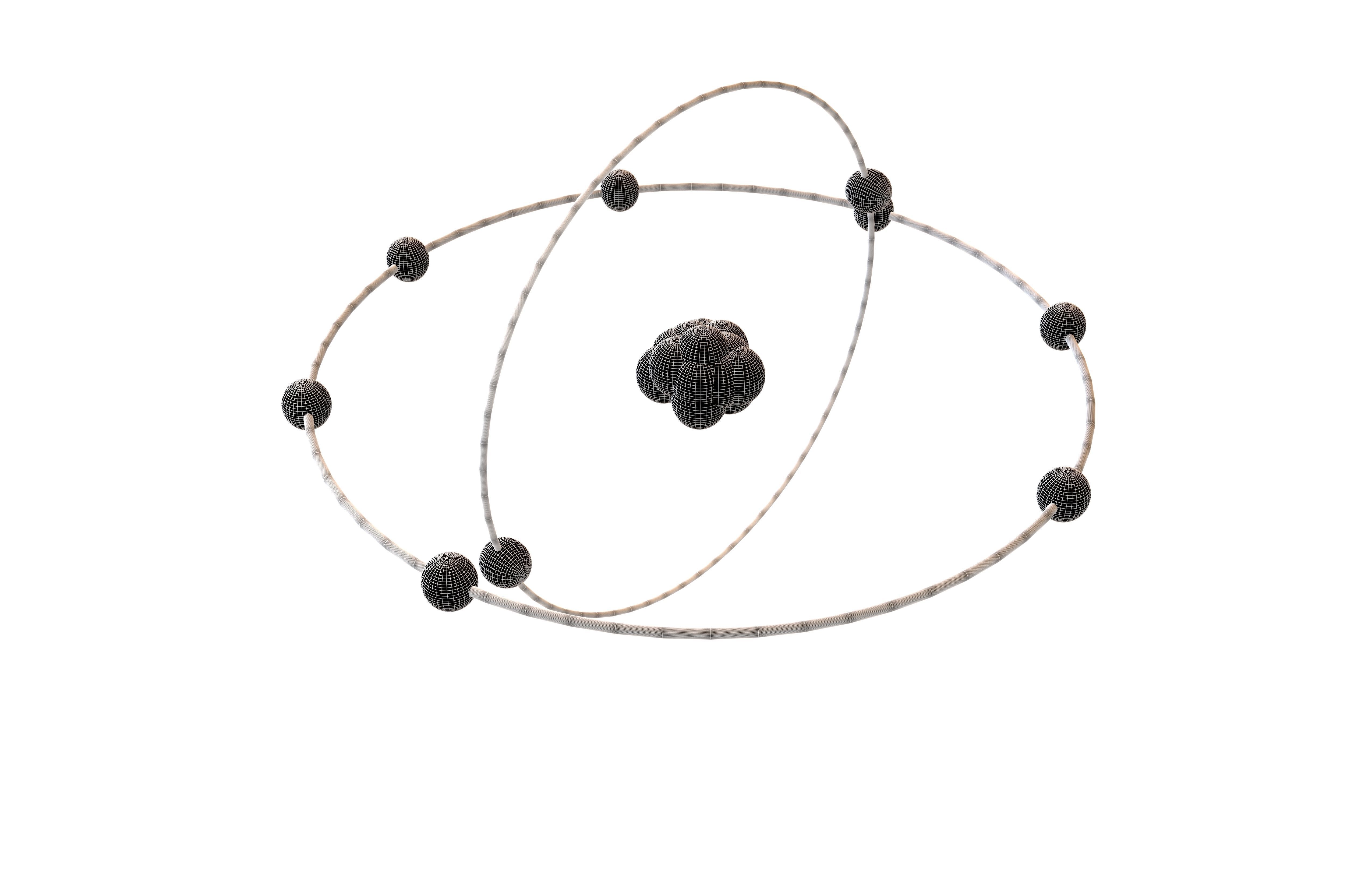 Fluorine Chemical Element v2 002 Low-poly 3D model_6