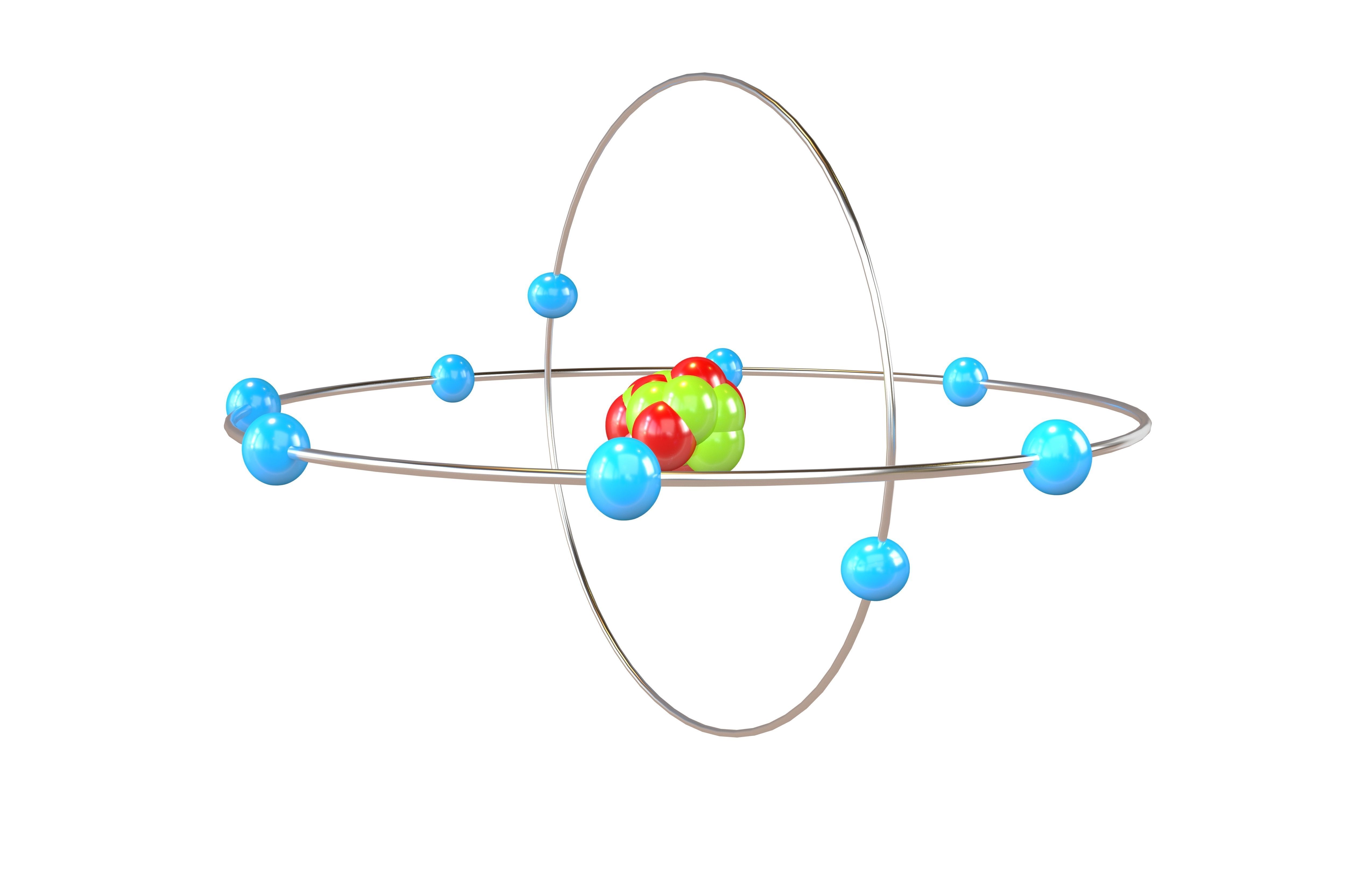 Fluorine Chemical Element v2 002 Low-poly 3D model_1
