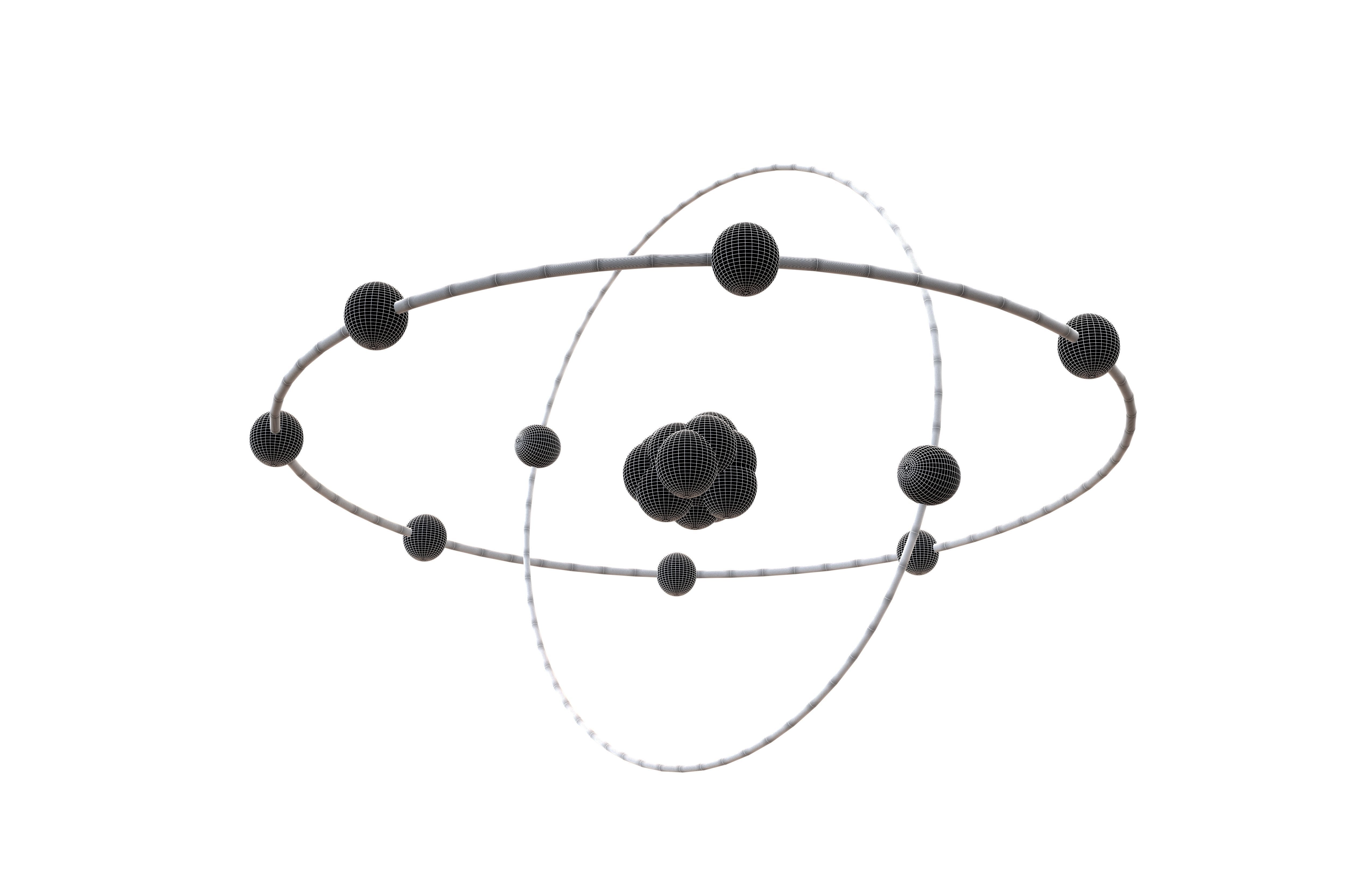 Fluorine Chemical Element v2 002 Low-poly 3D model_7