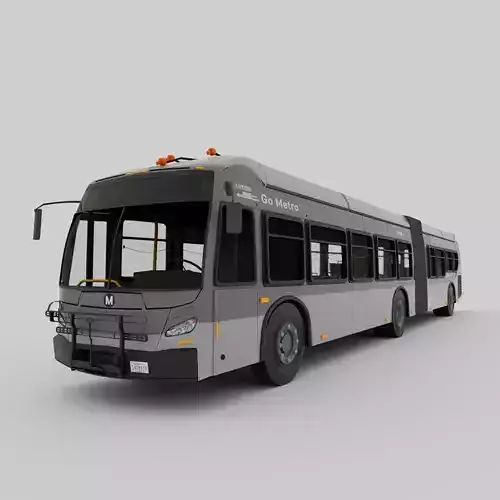 New Flyer XN40 articulated Electric 3D model