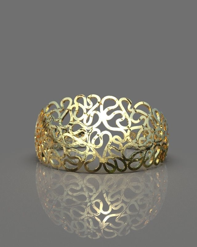 Maze bracelet 3D print model_2