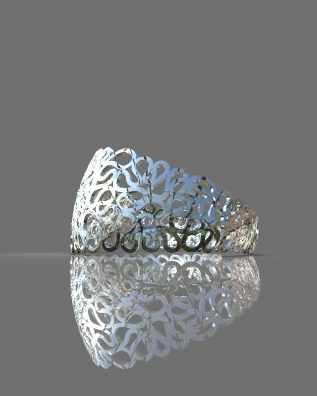 Maze bracelet 3D print model_6