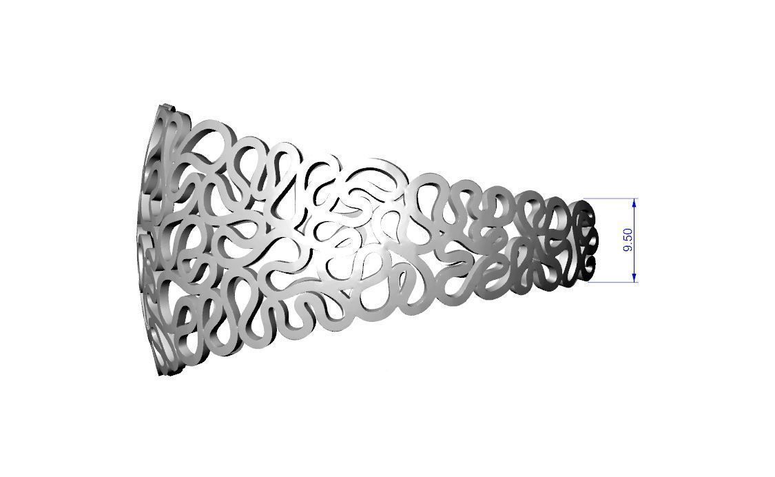 Maze bracelet 3D print model_10
