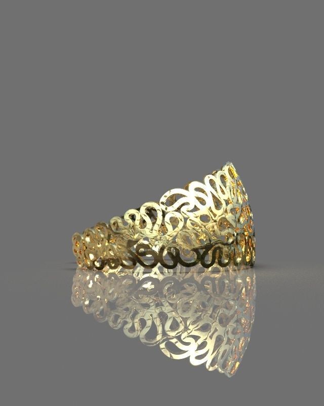 Maze bracelet 3D print model_4