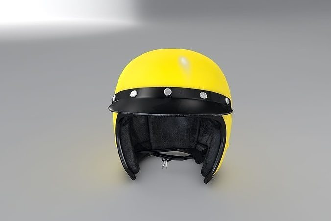 Vintage Classic F1 Helmet 3D model