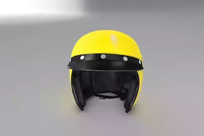 Vintage Classic F1 Helmet 3D model