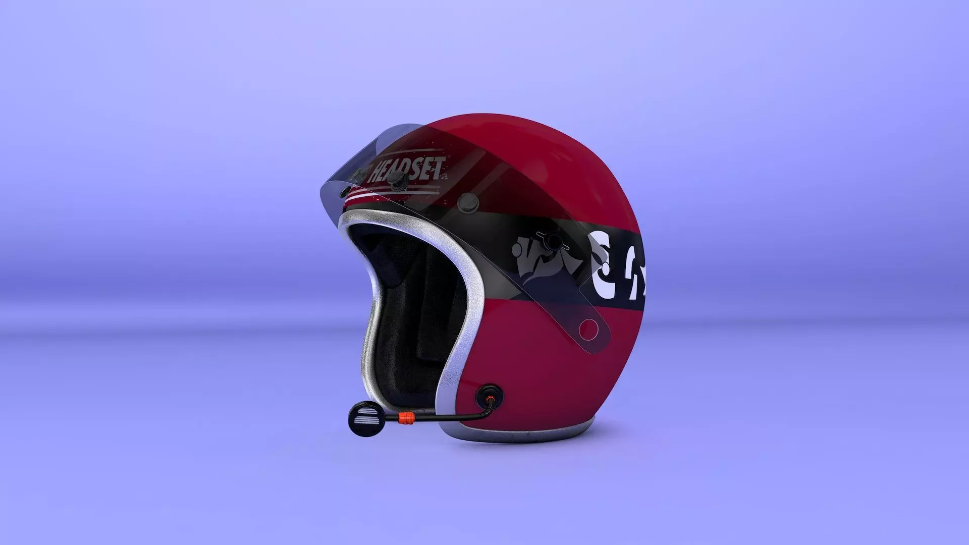 Cybervisor helmet 3D model_0