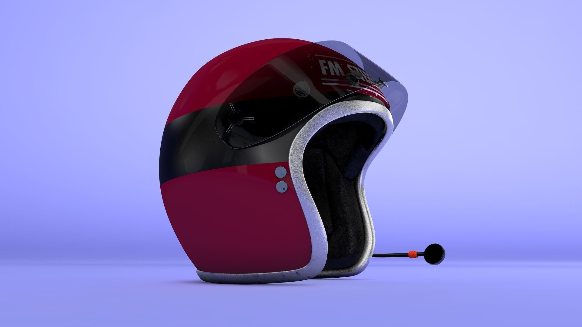 Cybervisor helmet 3D model_3