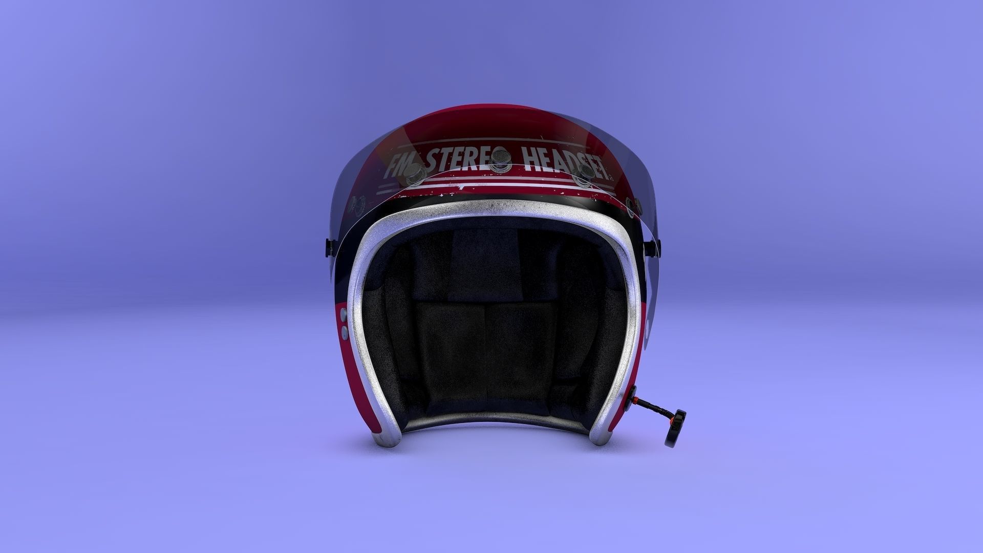 Cybervisor helmet 3D model_1