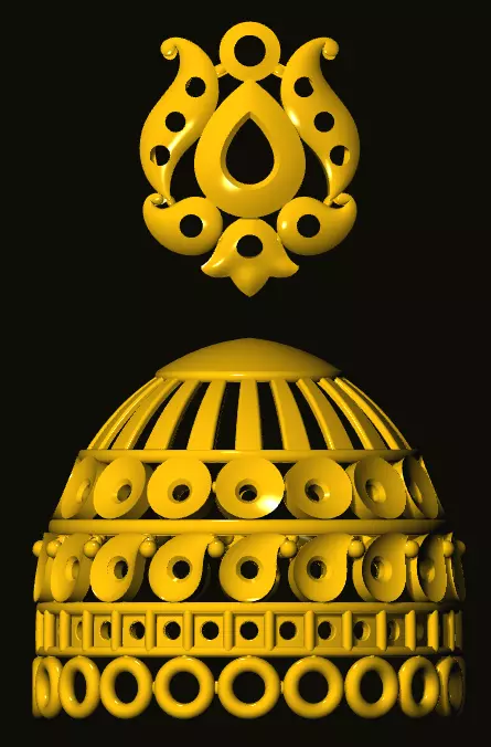 jumka golden dome 3D print model_0