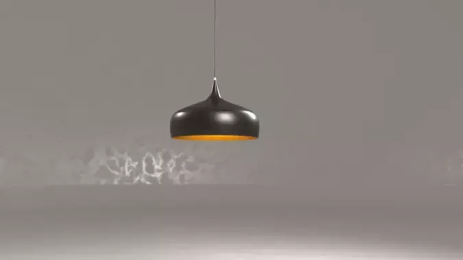 Oaklee Single Teardrop Pendant 3D model