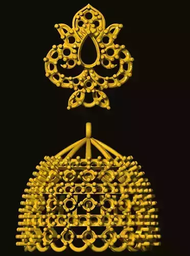 jumka gold ornament