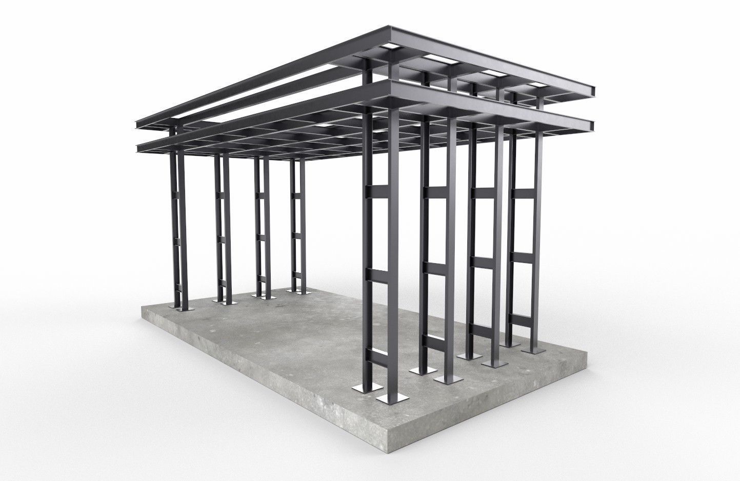 Entry Structure M1 Low-poly 3D model_19