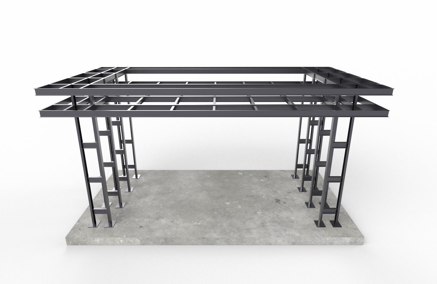 Entry Structure M1 Low-poly 3D model_22