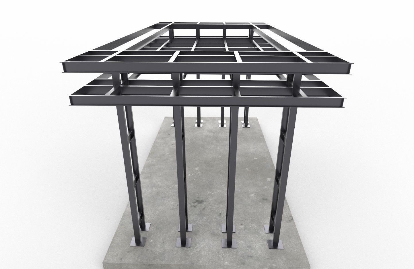 Entry Structure M1 Low-poly 3D model_7