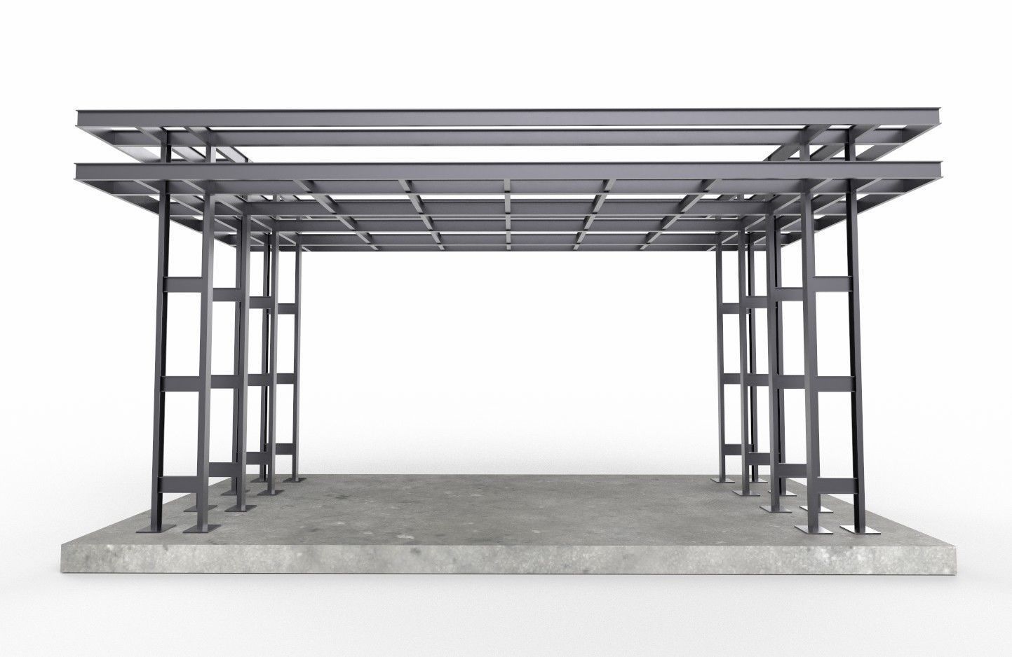 Entry Structure M1 Low-poly 3D model_17