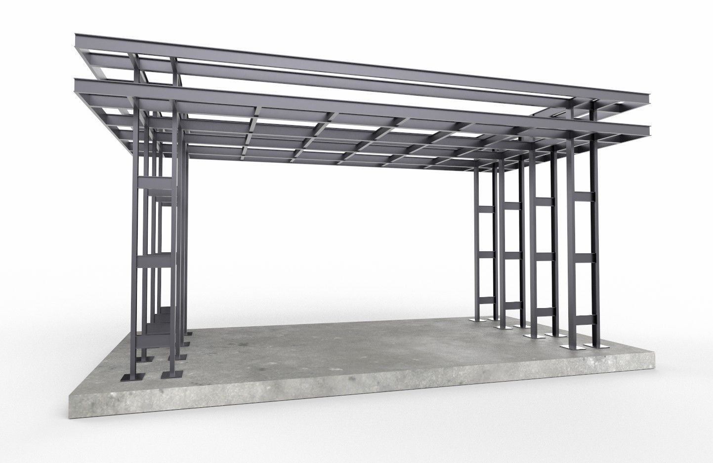 Entry Structure M1 Low-poly 3D model_11