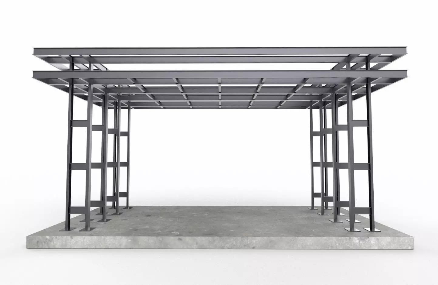 Entry Structure M1 Low-poly 3D model_0