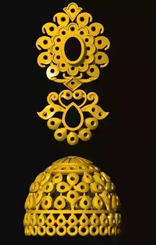jumka gold ornament