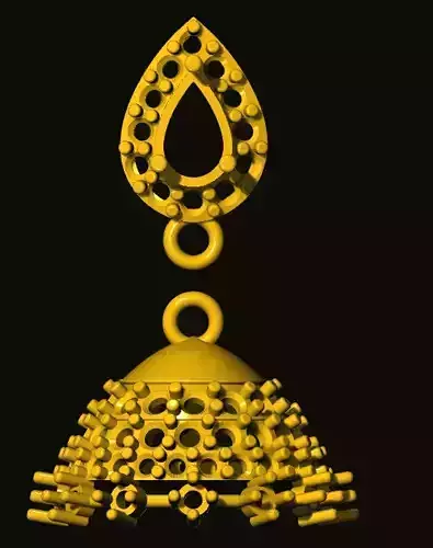 jumka gold bell