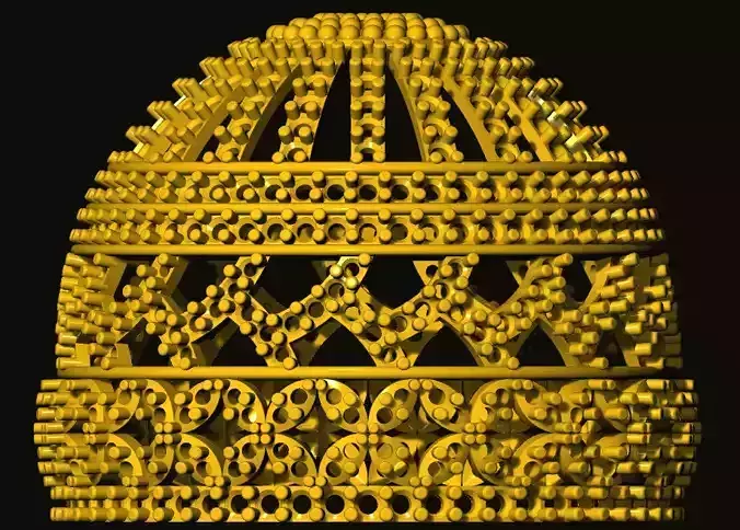 jumka ornate golden egg - ornate golden egg