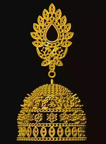 jumka gold ornament