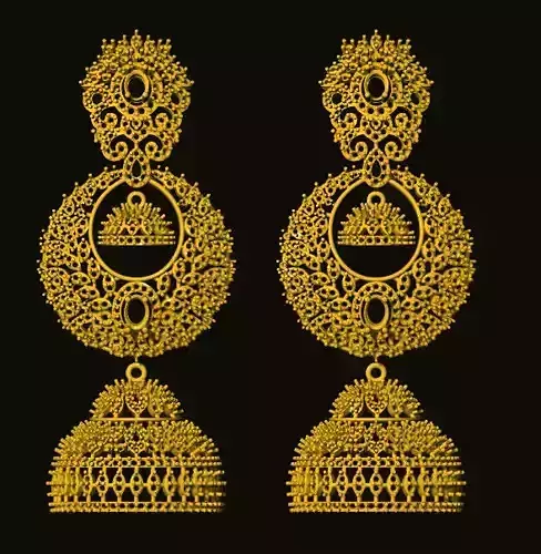 jumka gold jhumka earrings