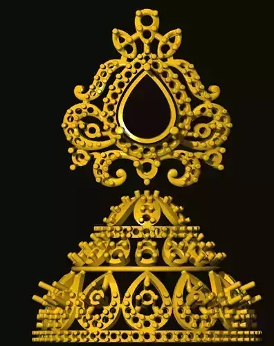 jumka gold ornament