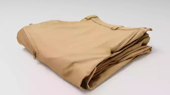 Folded hiking outdoor pants for sport and activity