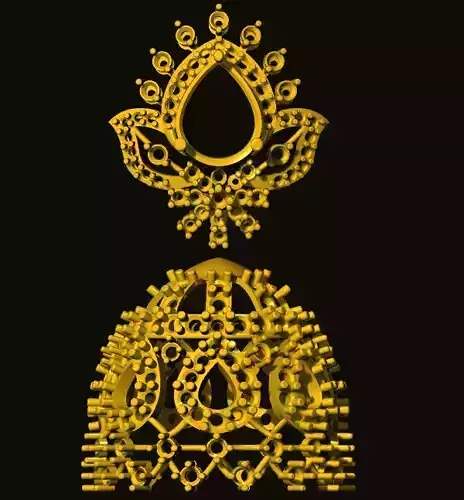 jumka gold ornament