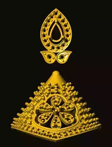 jumka gold ornament