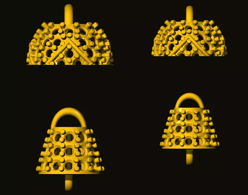 jumka golden bell 3D print model