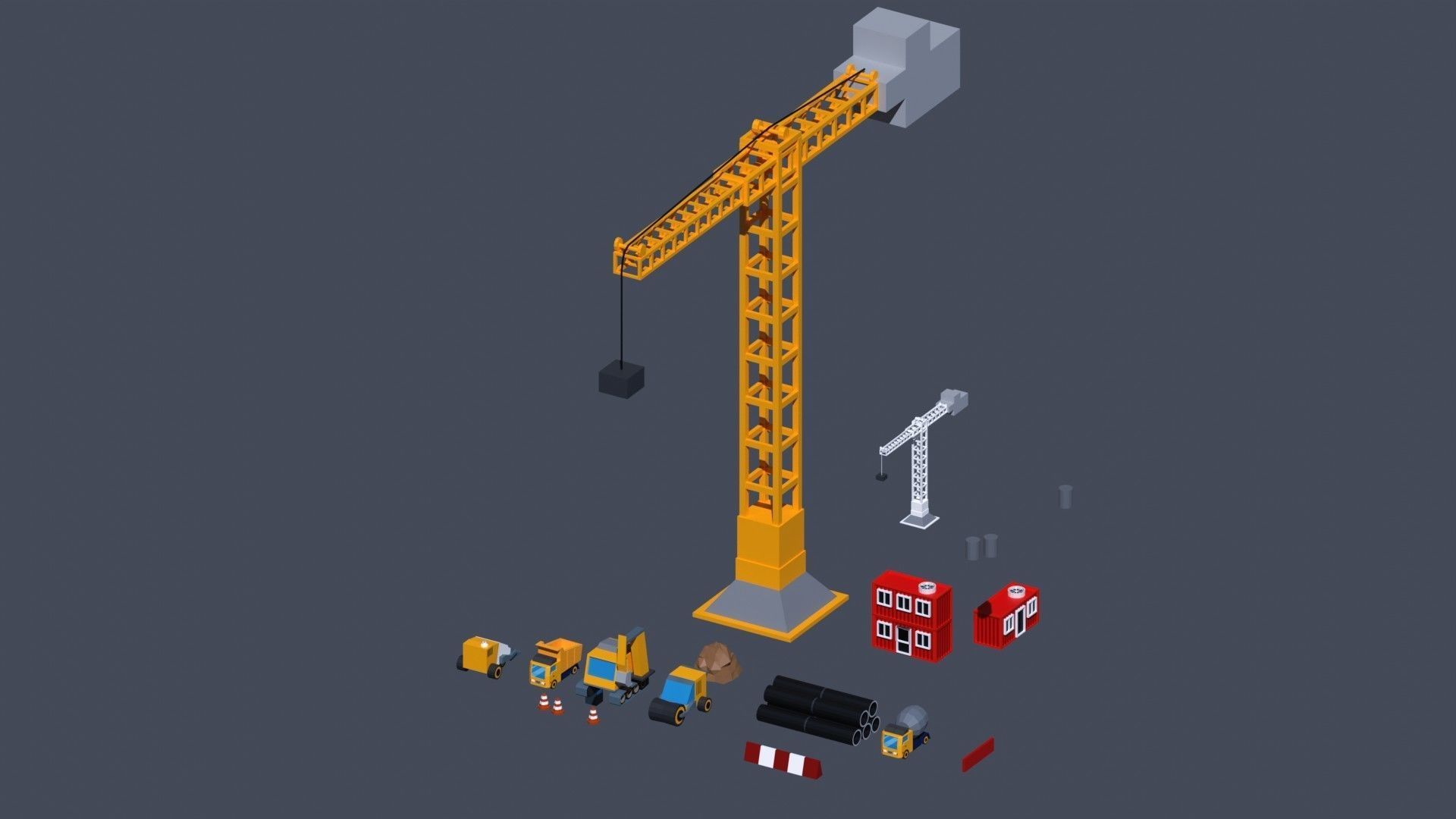 Low Poly City PACK Low-poly 3D model_20