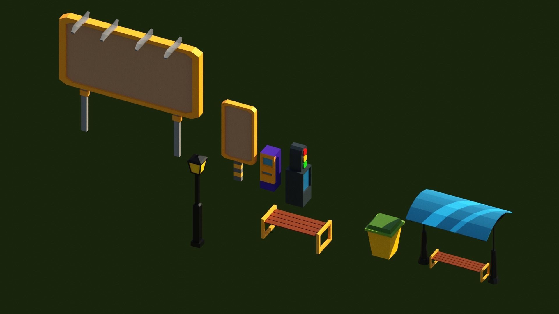 Low Poly City PACK Low-poly 3D model_31