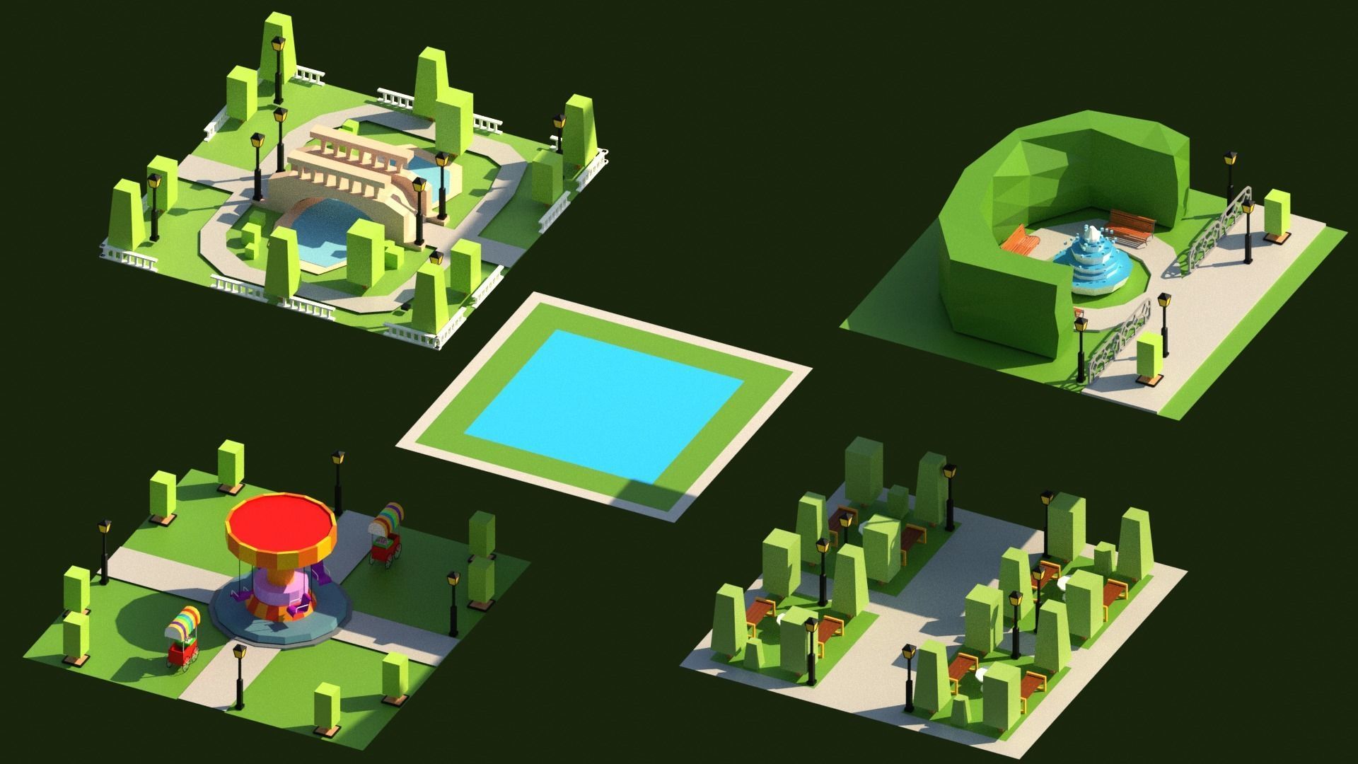 Low Poly City PACK Low-poly 3D model_25