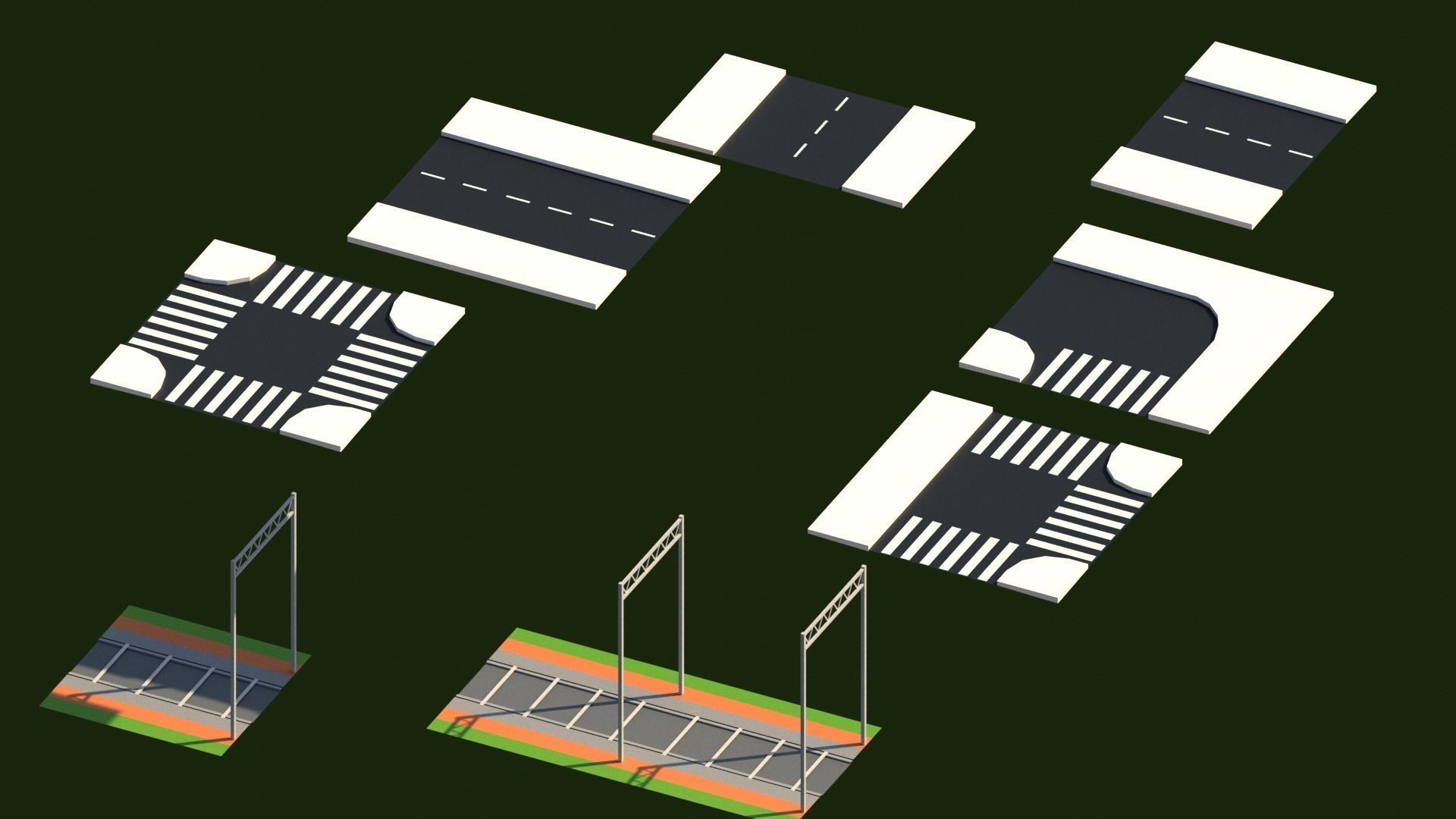 Low Poly City PACK Low-poly 3D model_29