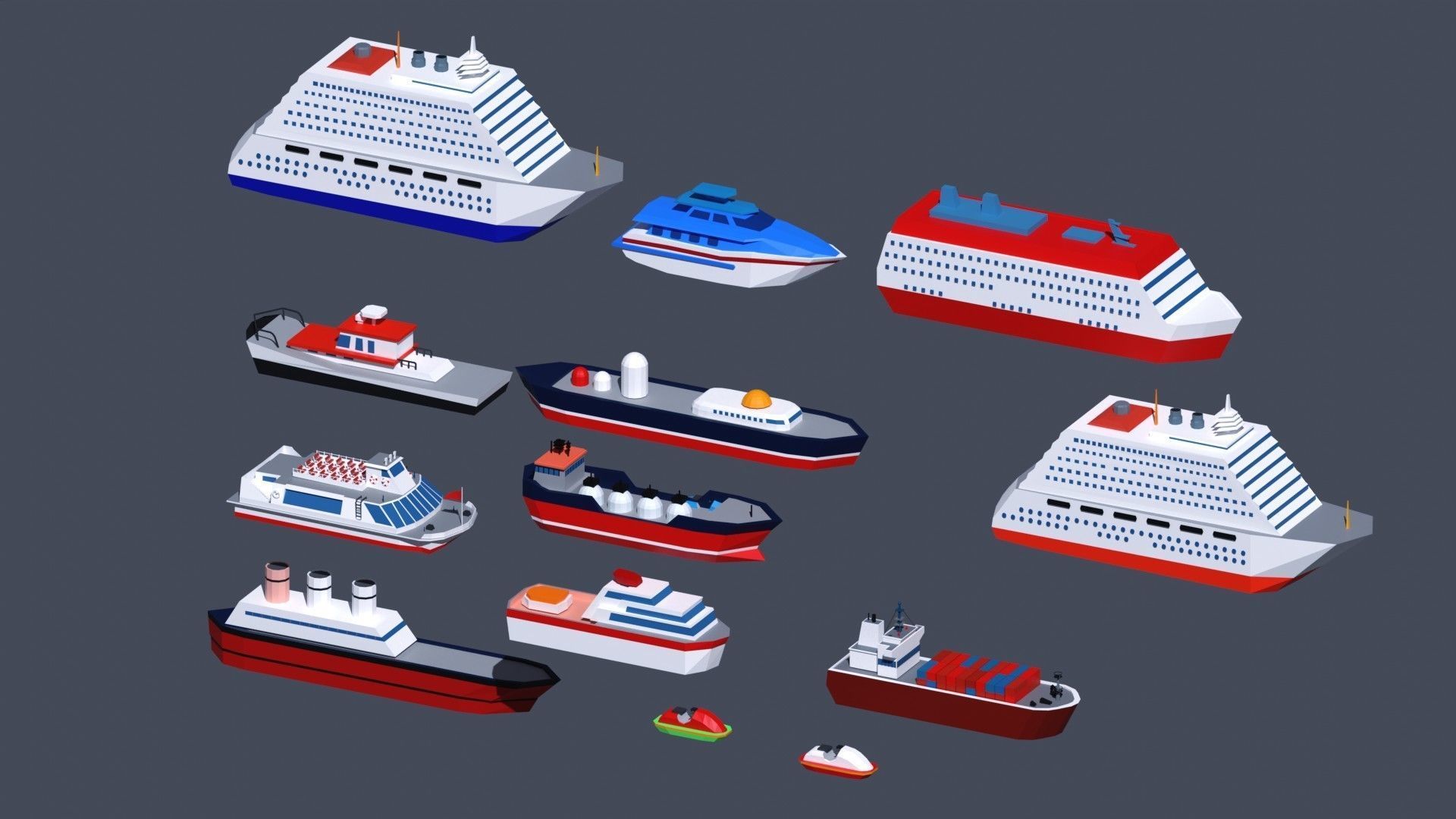 Low Poly City PACK Low-poly 3D model_22