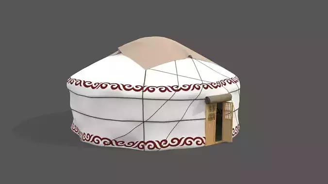 Yurt Kazakh Low-poly 3D model