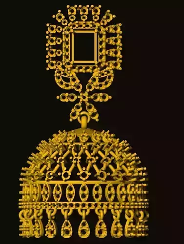 jumka gold ornament