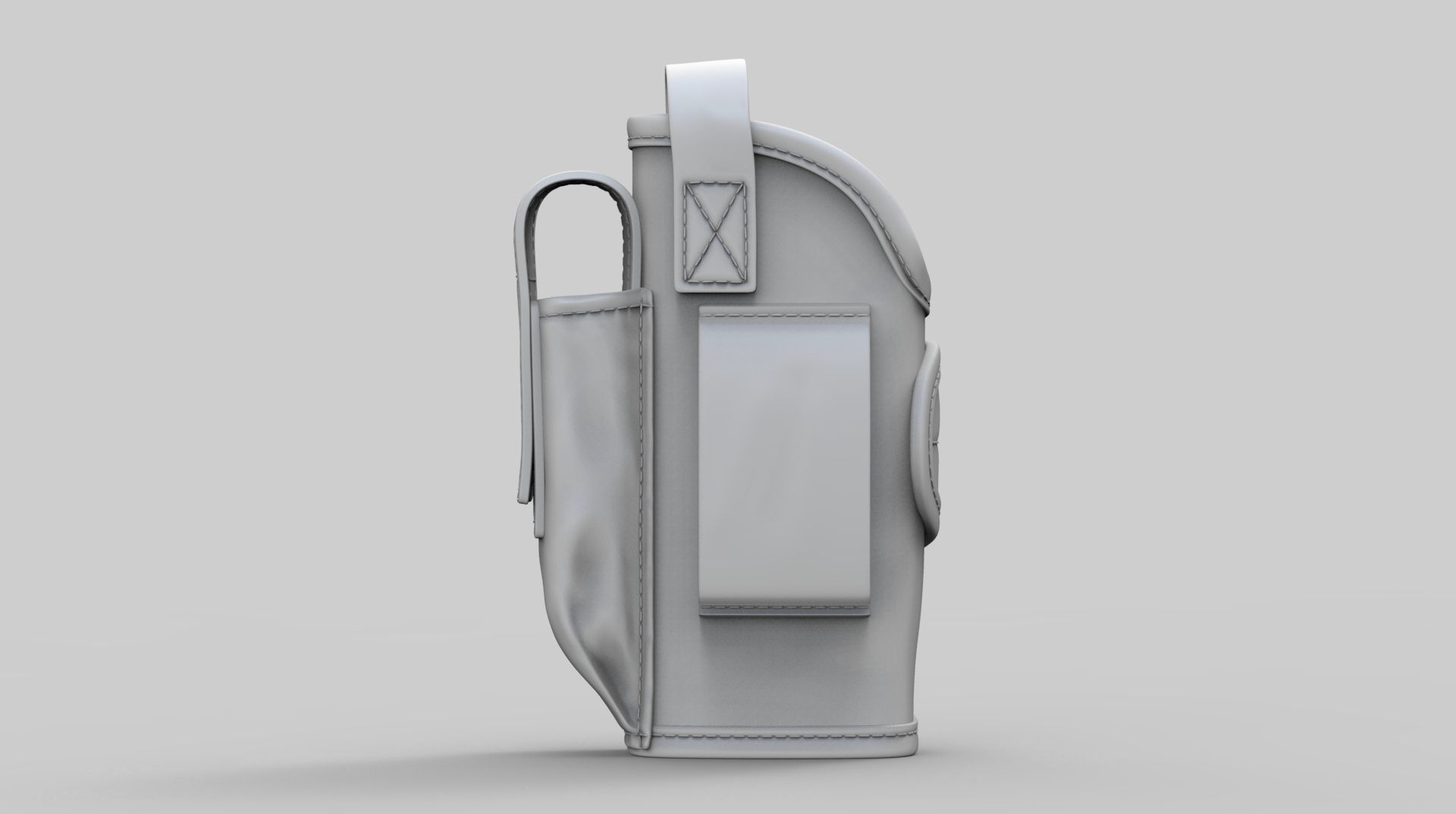 Pistol Holster High Poly 3D model_6