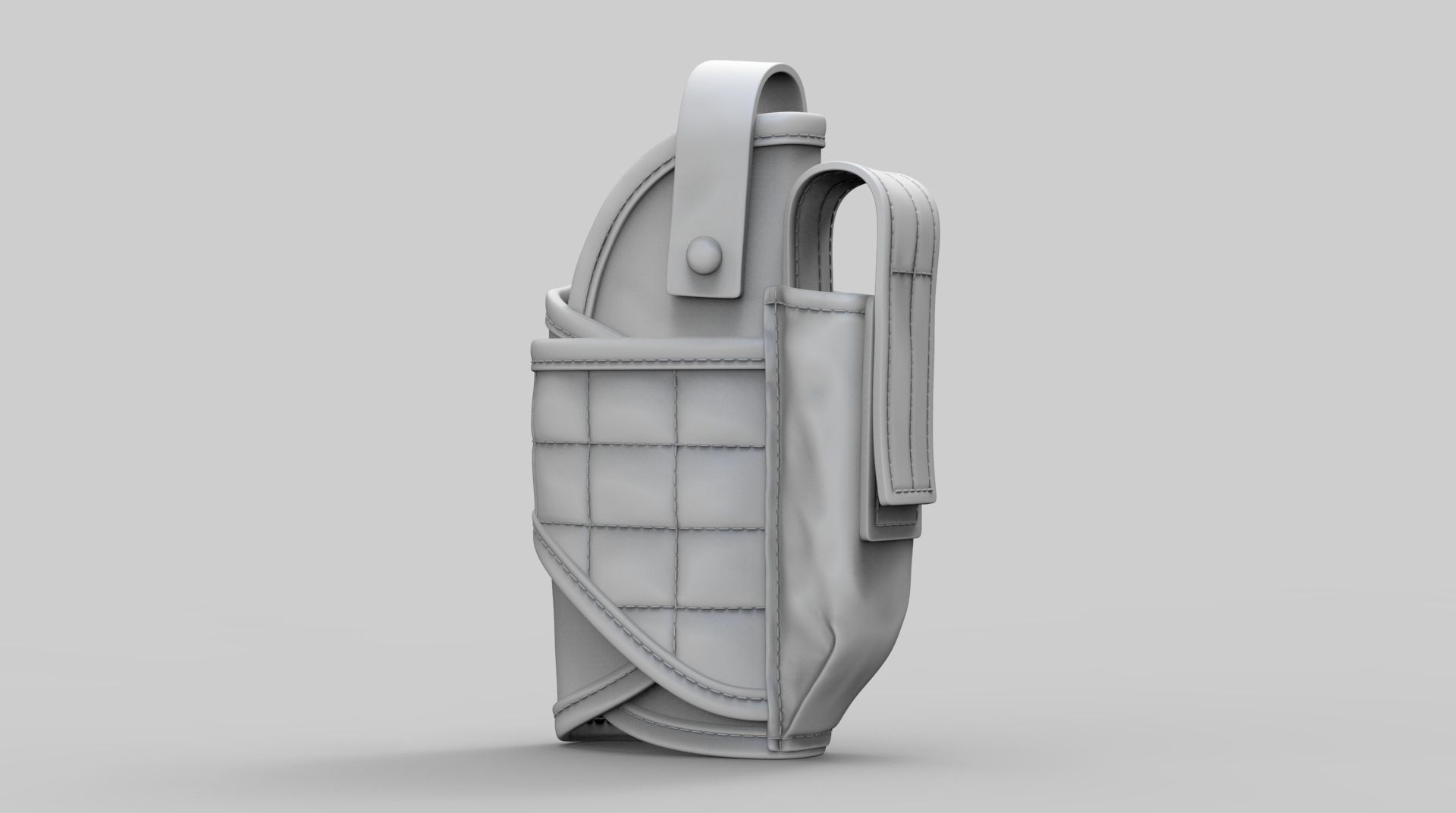 Pistol Holster High Poly 3D model_1