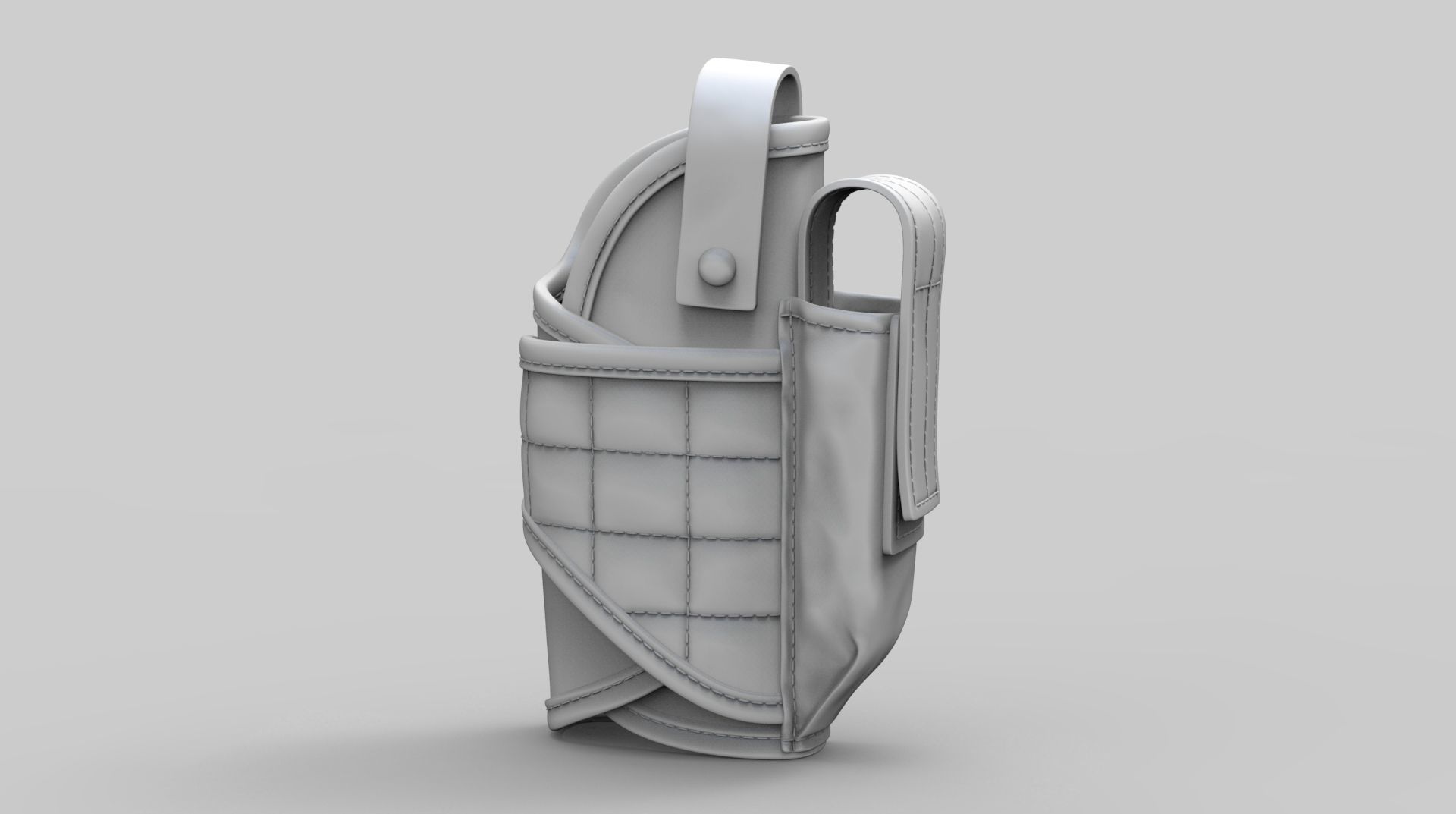 Pistol Holster High Poly 3D model_12